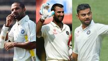Virat Kohli, Cheteshwar Pujara, Shikhar Dhawan will have a fight to score most century in test series vs Sri Lanka