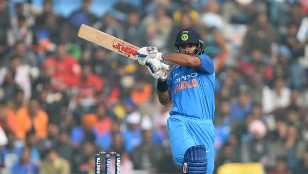 Dhawan recorded his 23rd fifty © AFP