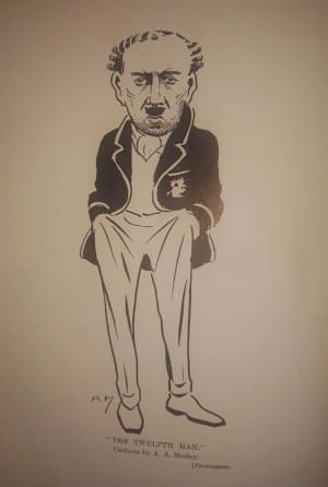 Arthur Mailey’s sketch of Percy Fender