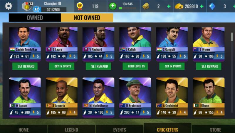 Event mode &Acirc;&copy; Sachin Saga Cricket Champions 