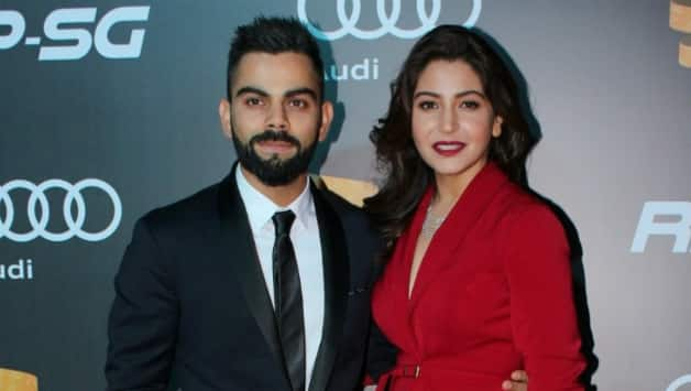 the couple were once again spotted during virat kohli s inaugural edition of indian sports awards c - virat kohli bags most engaging star on instagram for second year