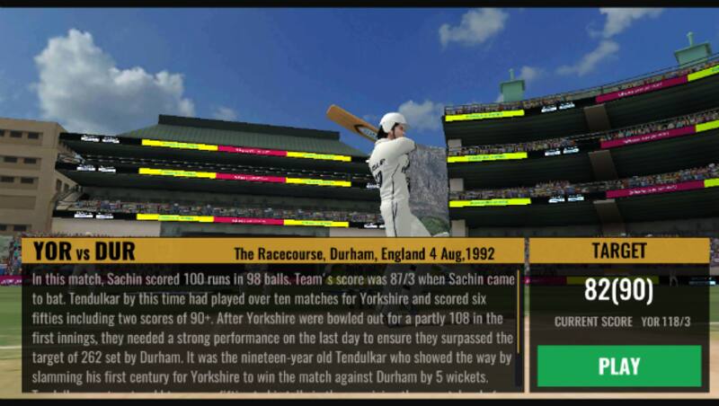 Legend mode &Acirc;&copy; Sachin Saga Cricket Champions 