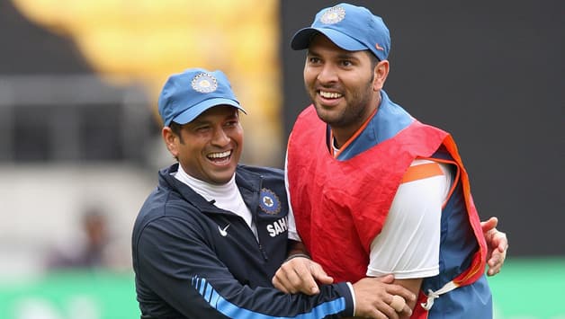 Sachin Tendulkar (L) and Yuvraj Singh © Getty Images