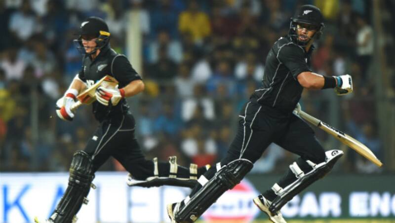 Tom Latham and Ross Taylor swept New Zealand to a win against India at Mumbai &copy; AFP 