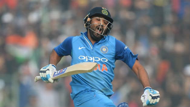 Rohit Sharma scored his second highest ODI score vs Sri Lanka at Mohali i© AFP