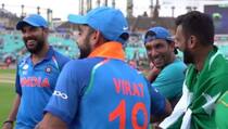 Indian and Pakistani players sharing a laugh after Champions Trophy Final is ICC’s most shared moment of 2017