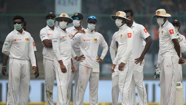 Sri Lankan players wearing marks © AFP