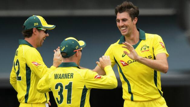 Travis Head, David Warner and Pat Cummins © Getty Images