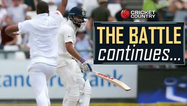 Virat Kohli (R) and Vernon Philander's battle may determine the outcome of Centurion Test © Getty Images