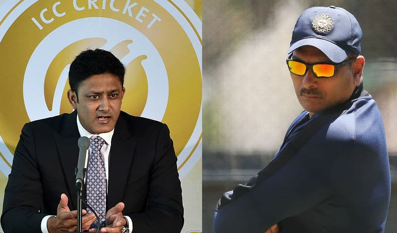 Anil Kumble (l) was replaced by Ravi Shastri as India coach (Courtesy: Getty Images)