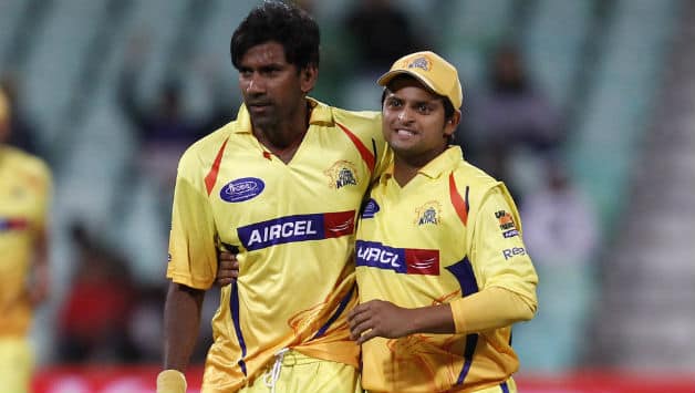 Lakshmipathy Balaji seen with Suresh Raina © Getty Images (File Photo)