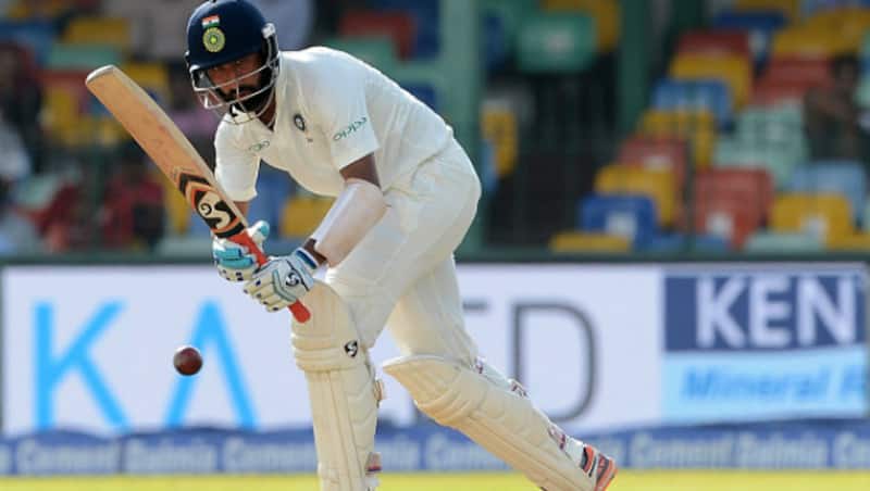 Cheteshwar Pujara's footwork against spin was fabulous (Image courtesy: AFP)
