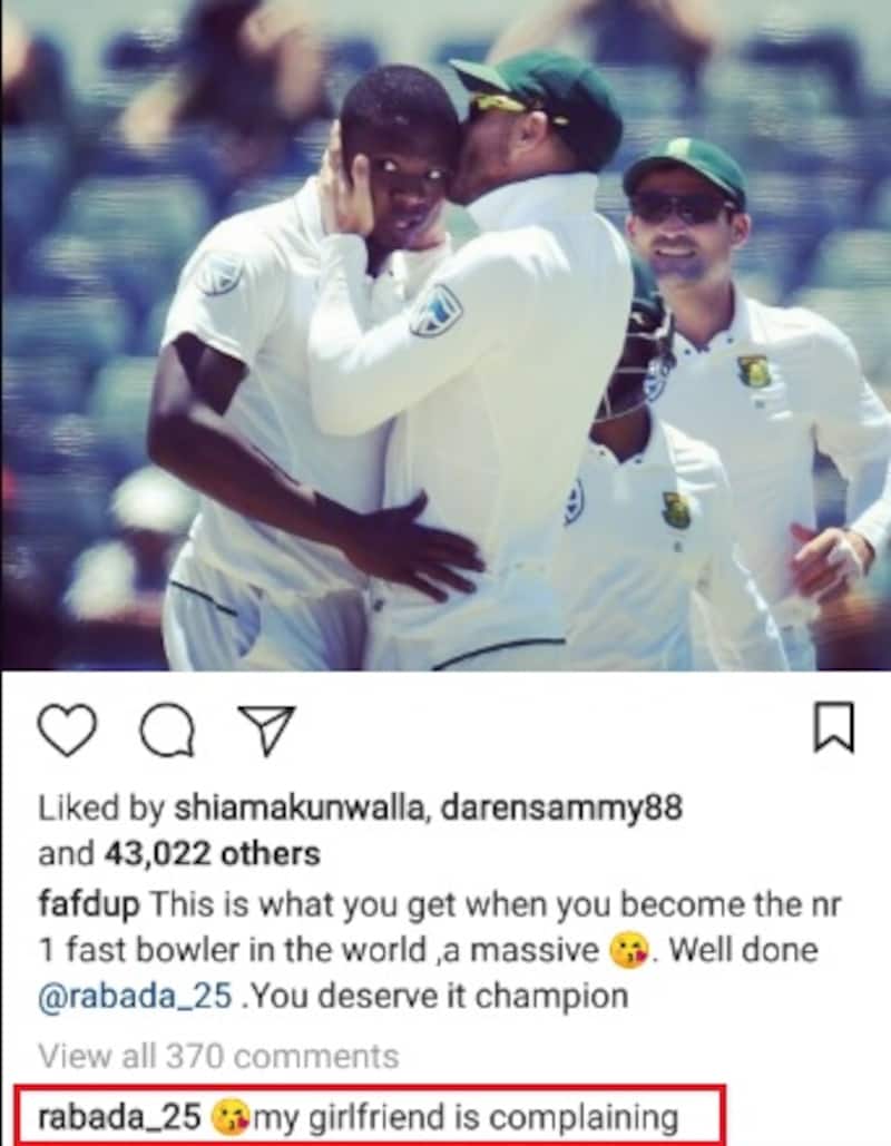 &Acirc;&copy; Faf du Plessis' Instagram