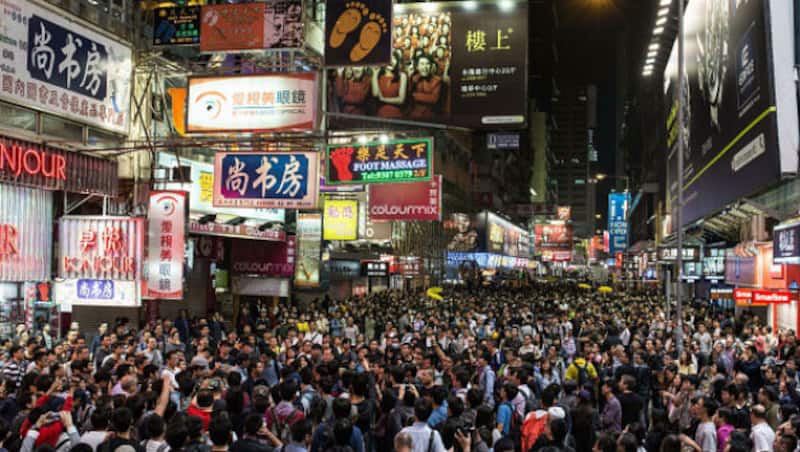 Mong Kok area in Hong Kong (Image courtesy: AFP)