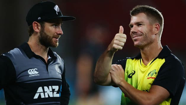 Kane Williamson (L) and David Warner © Getty Images