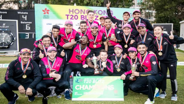 Hung Hom Jaguars lifted Hong Kong T20 Blitz title for the first time © Ike Li / Ike Images