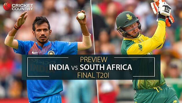 Yuzvendra Chahal (L) will be eager to settle scores with Heinrich Klaasen © AFP