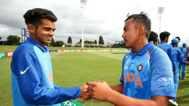 Prithvi Shaw and Kamlesh Nagarkoti © Getty Images