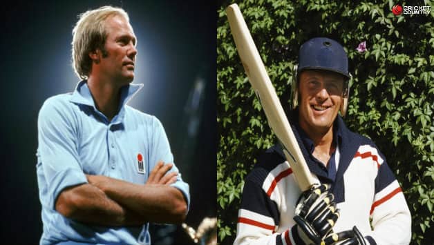 Tony Greig (left) dons his WSC avatar. Geoff Boycott (right) warms up to ODIs © Getty Images