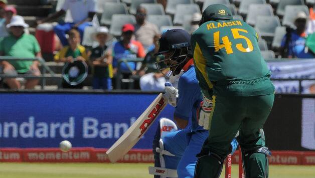 Shikhar Dhawan recorded his 25th ODI half-century during his 140 runs stand with Virat Kohli © AFP