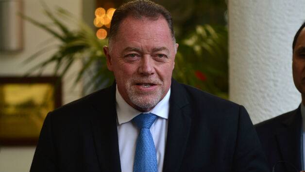 Reg Dickason head of security © AFP