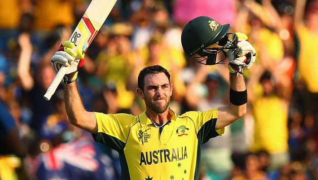 Maxwell scored the second century of his T20I career © Getty Images