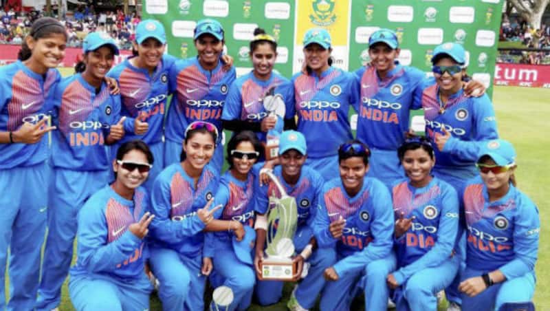 Jemimah Rodrigues is second from top left  &copy; PTI