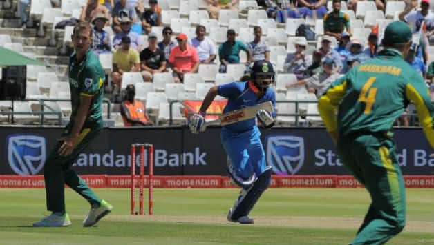 Virat Kohli came it at No.3 and took India to safety after Rohit Sharma's wicket © AFP