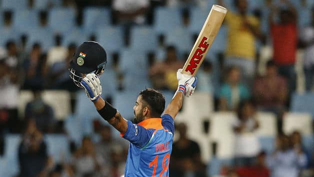 Virat Kohli scored his 35th ODI hundred to lift India to a 5-1 series win © AFP