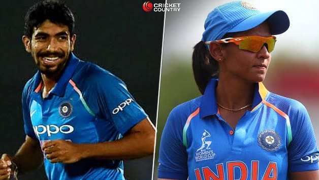 Jasprit Bumrah and Harmanpreet Kaur © AFP and Getty Images