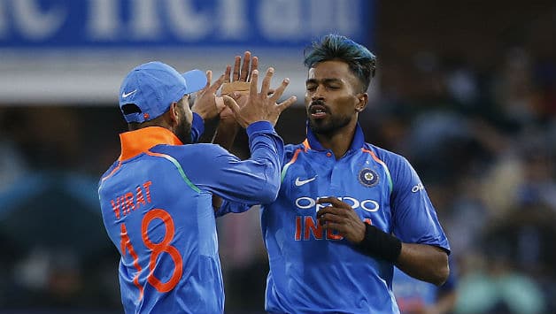 Hardik Pandya claimed wickets of JP Duminy and AB de Villiers © AFP