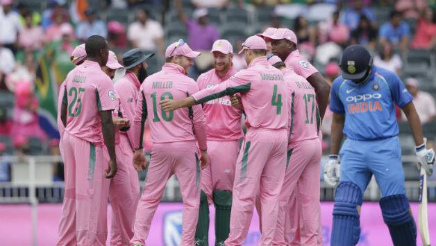 Rohit Sharma's poor form continued to haunt him in the Pink ODI © AFP