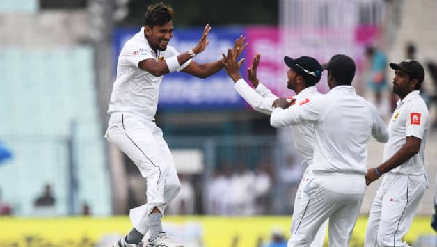 Suranga Lakmal completed 100 Test wickets © AFP
