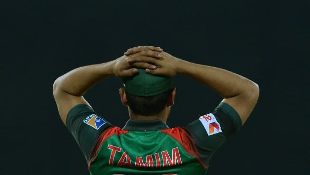 Bangladesh players wore black armbands during the 5th T20I © AFP