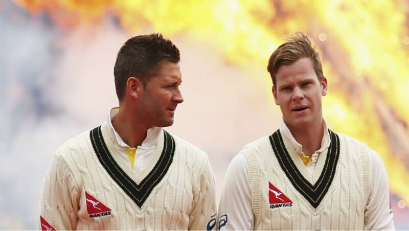 Michael Clarke and Steven Smith &copy; Getty Images