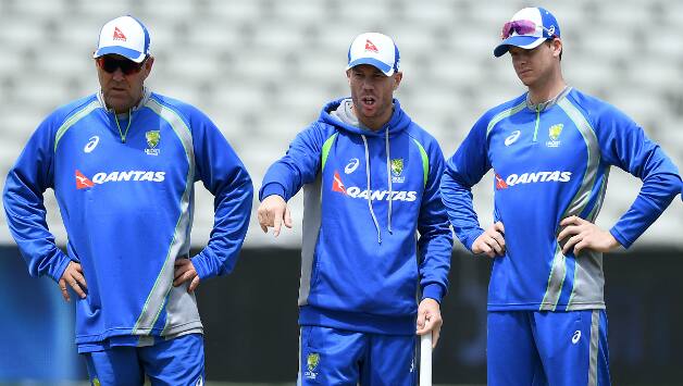 Darren Lehmann, David Warner and Steven Smith © Getty Images