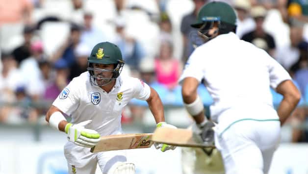 First innings centurion, Dean Elgar, felll cheaply but South Africa are in command © Getty Images