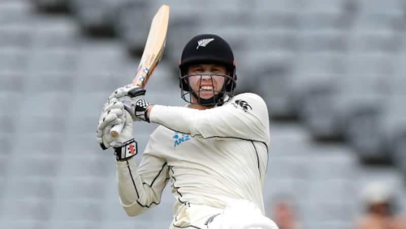 Henry Nicholls is stranded on 49 at stumps day two &copy; Getty Images