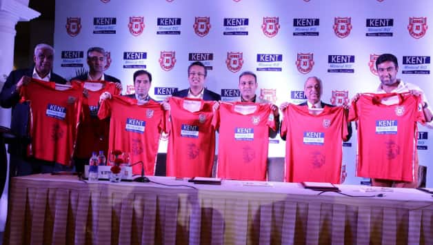 Ravichandran Ashwin, Virender Sehwag, Ness Wadia, Kent RO's CMD Mahesh Gupta and co-owner Mohit Burman were present during the launch © AFP