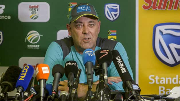 Darren Lehmann addresses the media ahead of Australia's 4th Test vs South Africa © Getty Images
