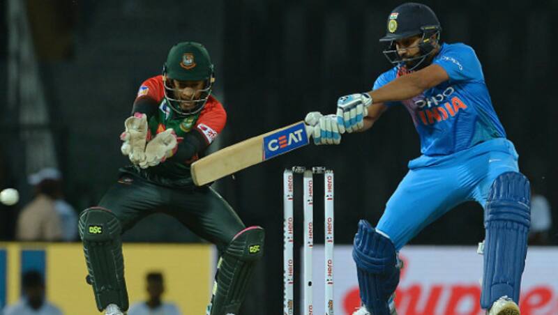 Rohit Sharma went past Yuvraj Singh to record most sixes for India in T20Is &copy; AFP