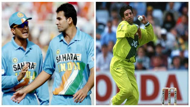 Sourav Ganguly, Zaheer Khan and Washim Akram © Getty Images