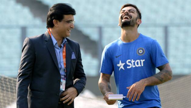 Sourav Ganguly (left) and Virat Kohli (Image courtesy: AFP)