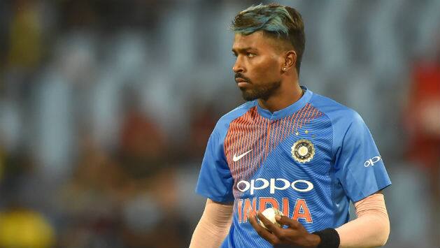 Hardik Pandya is famous for his ever changing hair style © AFP