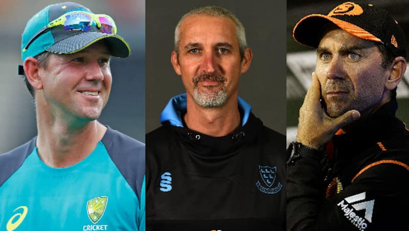 From left: Ricky Ponting, Jason Gillespie and Justin Langer © Getty Images