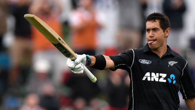 Ross Taylor scored an unbeaten 181 against England at Dunedin © Getty Images