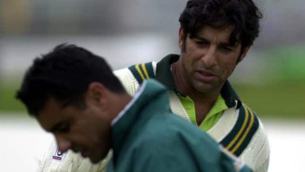 Waqar Younis (left) and Wasim Akram are two of the greatest bowlers in cricket history © Getty Images
