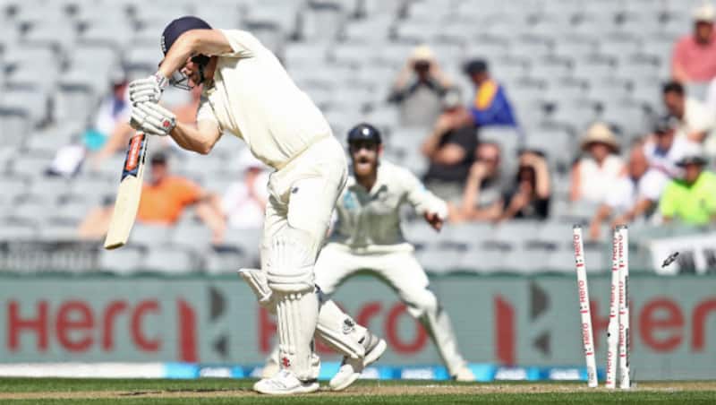 England were bowled for 58 runs on Day 1 of the Auckland Test &copy; Getty Images