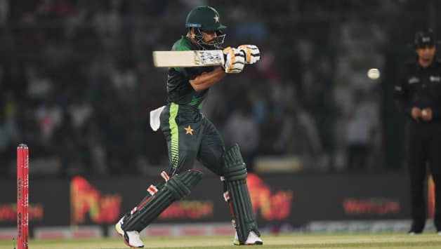 Babar Azam missed his maiden T20I century by 3 runs © AFP