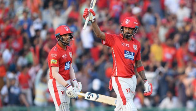 Mayank Agarwal and KL Rahul © AFP